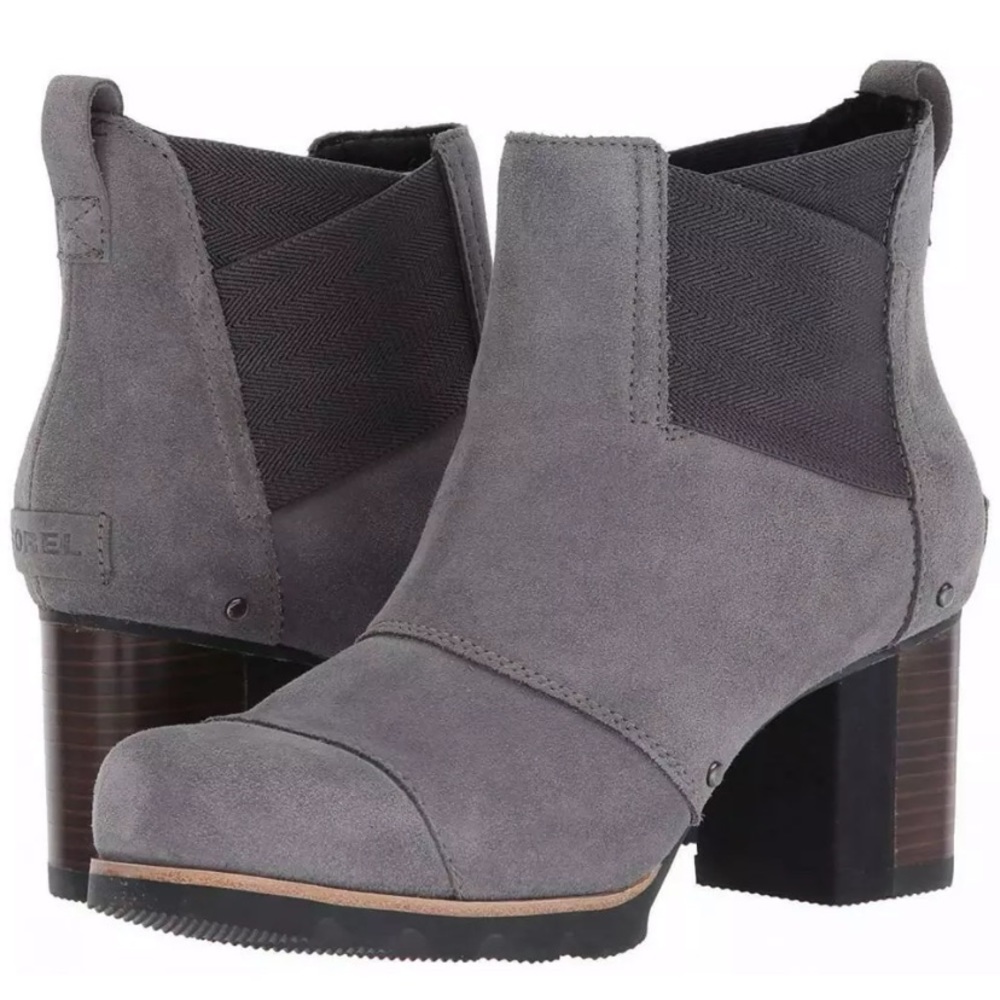 SIZE 9.5 grey Addington Chelsea Sorel Boots NEW!😍